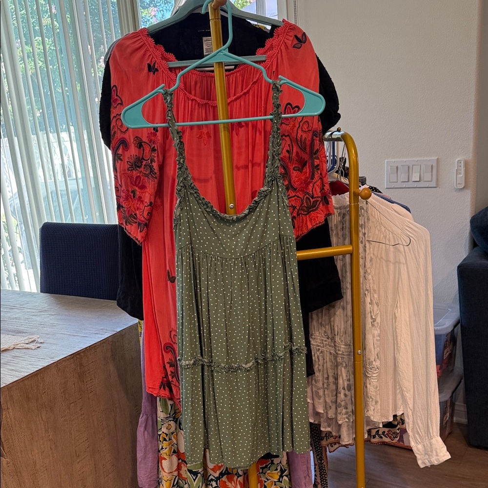 Dress Forum Olive Polka Dot Mini Dress